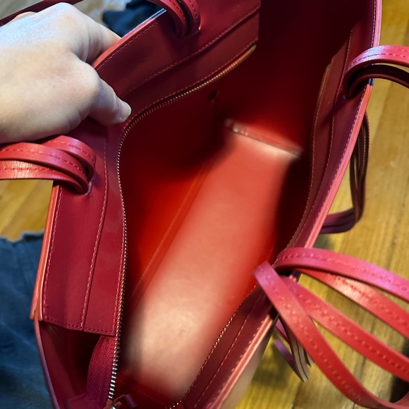 MANSUR GAVRIEL Red Fringe Handbag - Picture 8 of 10